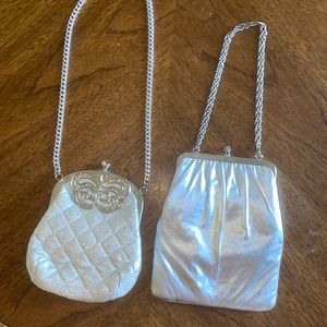 Vintage 1970’s silver handbags